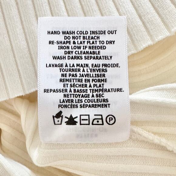 The Range Carved Stretch Cotton Rib Mini Dress, Large - Picture 12 of 12